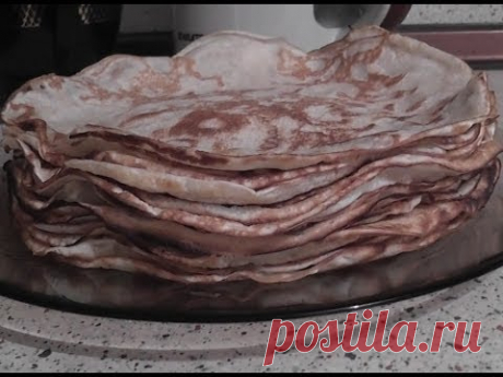 Вкусные по домашнему - Блины на молоке тонкие