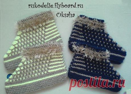 Простые детские тапочки.