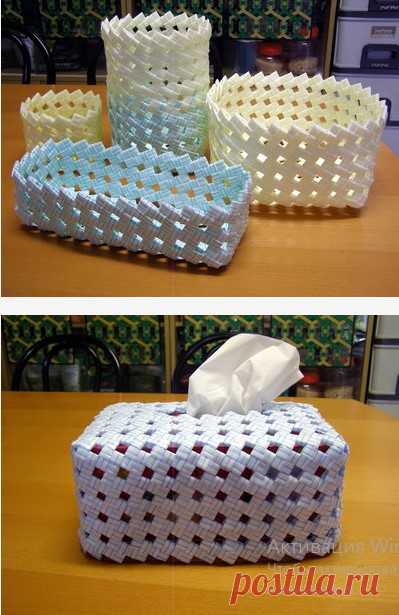 Плетение из коктейльных трубочек.