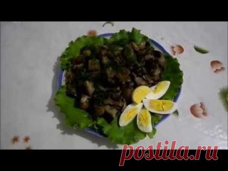 Вешенки жареные с луком. Видео-рецепт