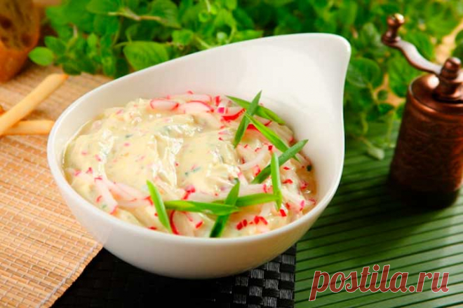 Сметанный соус для закусок - пошаговый рецепт с фото.