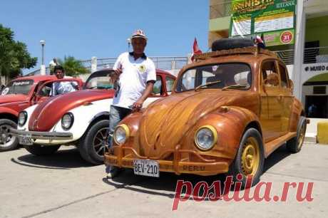 Отец 8 месяцев мастерил деревянное авто для дочки: результат впечатлил всех . Милая Я