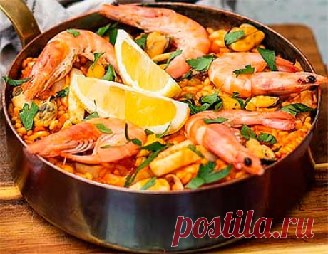 Паэлья с морепродуктами: пошаговый фото рецепт, фото рецепт, рецепт