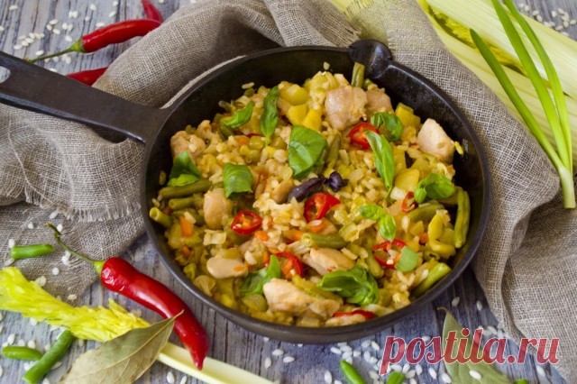 Солянка сборная с курицей и рисом арборио. Пошаговый рецепт с фото - Ботаничка.ru
