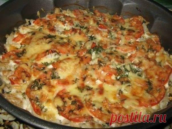 рыба запеченая с сыром и...