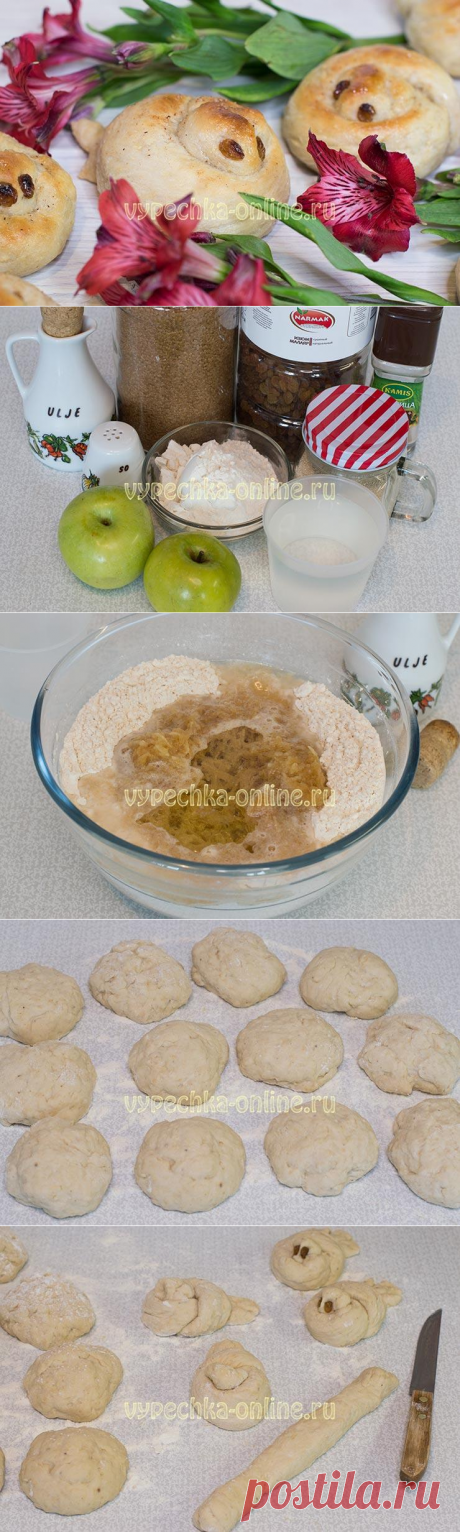 ✔️Птички Жаворонки из дрожжевого теста на яблоках — рецепт на 22 марта (видео + фото)