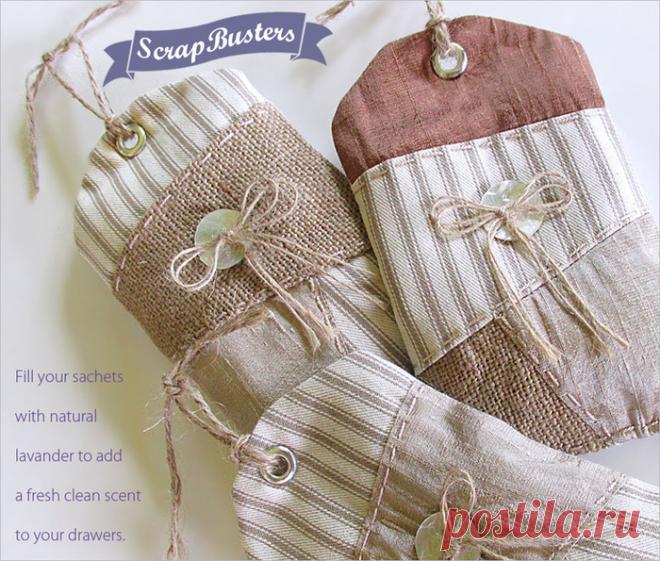 саше в деревенском стиле.мастер-класс