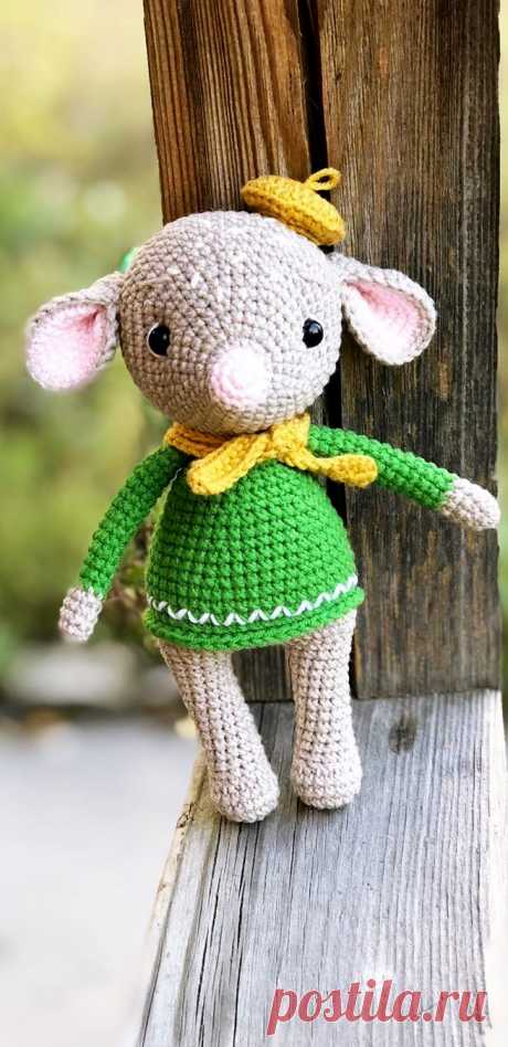 PDF Мышонок крючком. FREE crochet pattern; Аmigurumi doll patterns. Амигуруми схемы и описания на русском. Вязаные игрушки и поделки своими руками #amimore - Мышь, мышка, мышонок, крыса, rat rata, rato, ratte, szczur, szczur, mouse, ratón, maus souris, mysz myši. Amigurumi doll pattern free; amigurumi patterns; amigurumi crochet; amigurumi crochet patterns; amigurumi patterns free; amigurumi today.