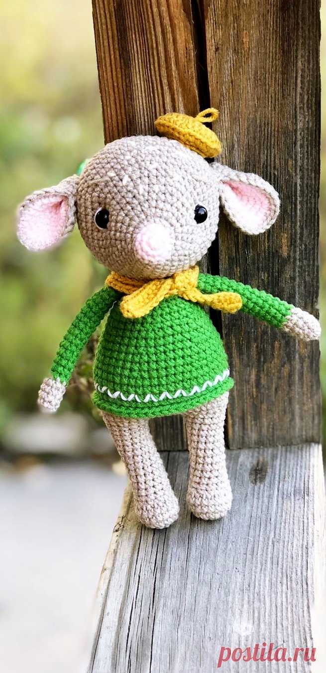 PDF Мышонок крючком. FREE crochet pattern; Аmigurumi doll patterns. Амигуруми схемы и описания на русском. Вязаные игрушки и поделки своими руками #amimore - Мышь, мышка, мышонок, крыса, rat rata, rato, ratte, szczur, szczur, mouse, ratón, maus souris, mysz myši. Amigurumi doll pattern free; amigurumi patterns; amigurumi crochet; amigurumi crochet patterns; amigurumi patterns free; amigurumi today.