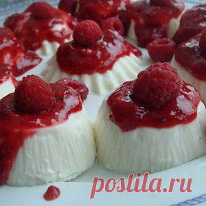 Панна-котта с клубникой рецепт – итальянская кухня, низкокалорийная еда: выпечка и десерты