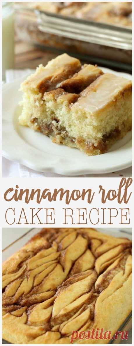 Cinnamon Roll Cake Recipe