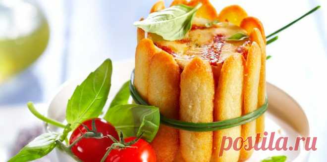 Киш Шарлот домати моцарела, евтини: рецепта Кухня Actuelle
