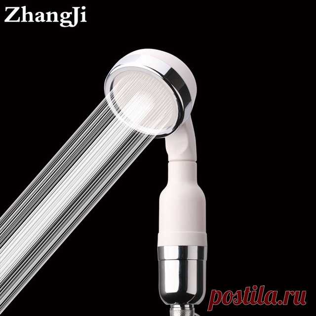 Zhangji Белый экономии воды Насадки для душа анион спа высокое Давление Showerhead соль фильтр core Душ фильтр Showerhead фильтр zj83 купить на AliExpress