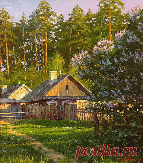 Почему так притягивает русская глубинка на лирических деревенских пейзажах Дмитрия Левина