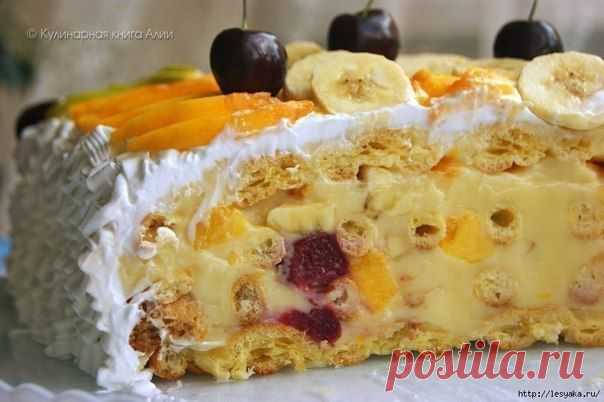 Оригинальный и вкусный летний торт "Тропиканка"