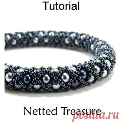 (5) Netted Treasure Beading Pattern | Love beads
