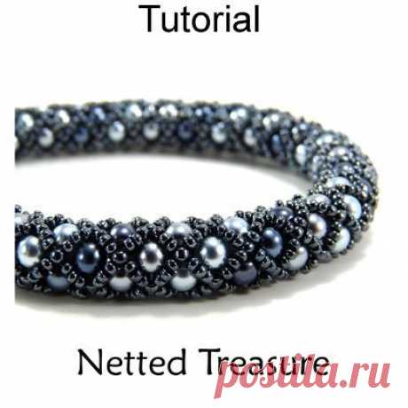 (5) Netted Treasure Beading Pattern | Love beads