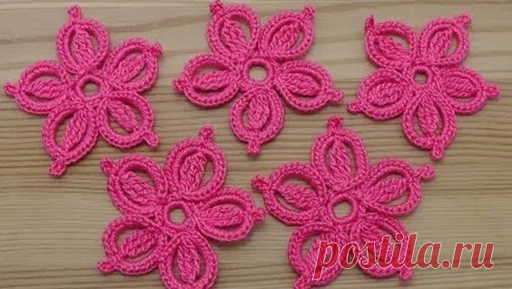 Вы не поверите - КАК Просто Вязать ЭТИ Цветы! How to crochet a flower - Яндекс.Видео