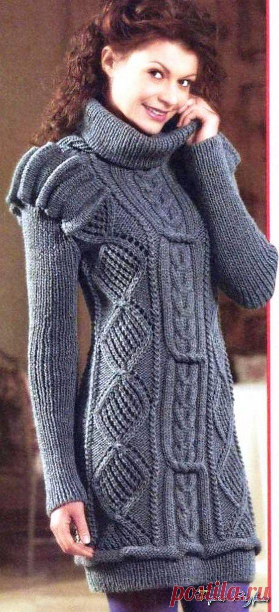 Теплое платье