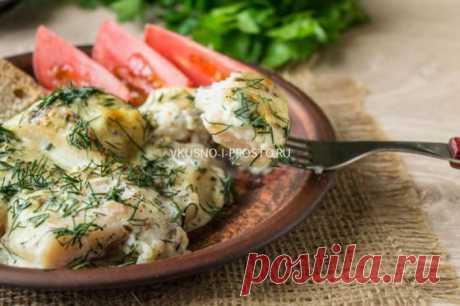 Необыкновенно вкусная рыба в пикантном сметанном соусе