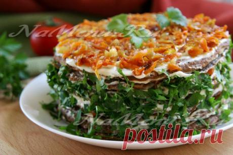 Торт из печени говяжьей, рецепт с фото очень вкусный