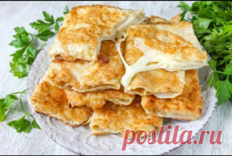 ЛАВАШ, ЖАРЕНЫЙ С СЫРОМ