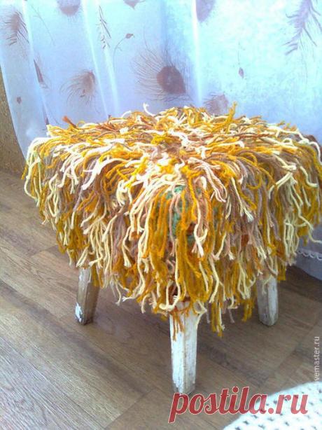 Купить Чехол для пуфика - разноцветный, пуфик, чехол, чехол для стула, для дома и интерьера, в прихожую