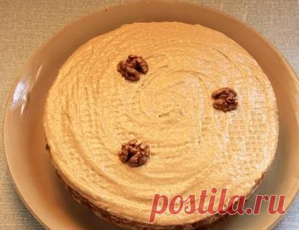 Торт с вареной сгущенкой