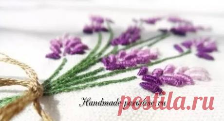 Как вышивать лаванду. Мастер-класс - Handmade-Paradise