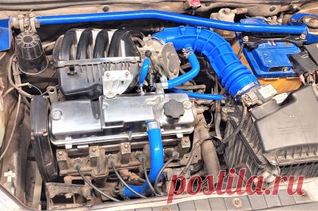 Добавил красоты под капот, силиконовые патрубки