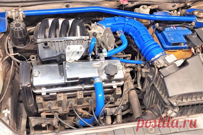 Добавил красоты под капот, силиконовые патрубки