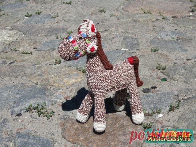 Лошадка вязаная Мастер с пошаговыми фото » Мастерклассы