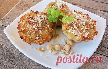 Картофельные маффины с орехами / Болталка / Кулинария