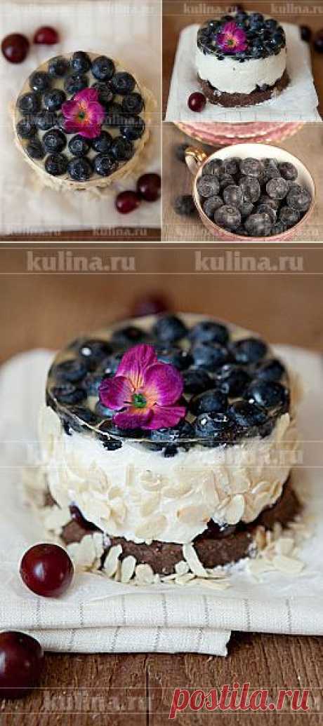 Летний тортик с вишней и голубикой – рецепт приготовления с фото от Kulina.Ru