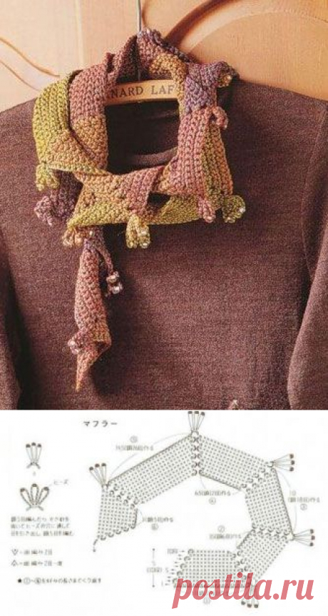 оригинальный и необычный шарфик