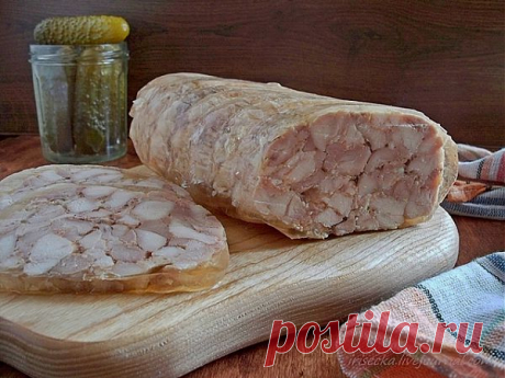 Куриный сальтисон в пакете для запекания.