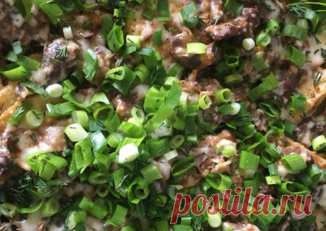 Куриные сердечки с картошкой Автор рецепта Андрей Никулин - Cookpad