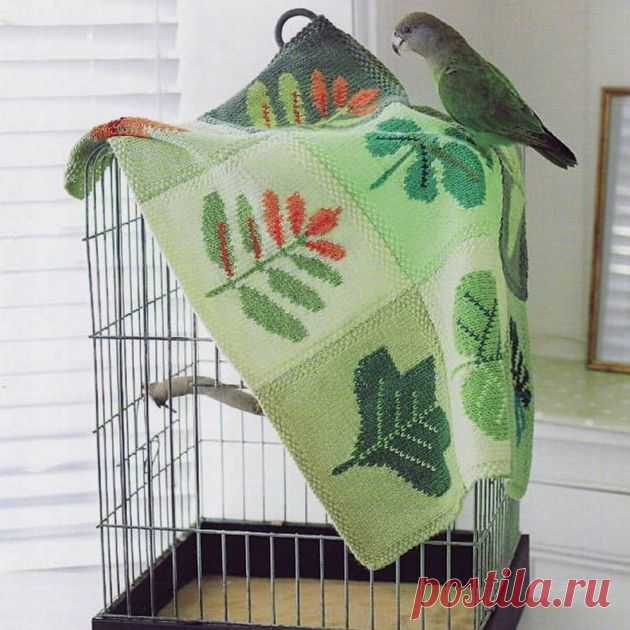 Вяжем накидку «Листья» в технике пэчворк спицами | Paradosik_Handmade Пульс Mail.ru
