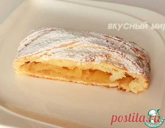 Творожная плетёнка с яблоками – кулинарный рецепт