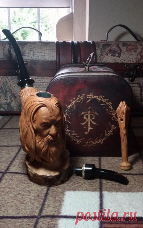 Оригинальная деревянная трубка