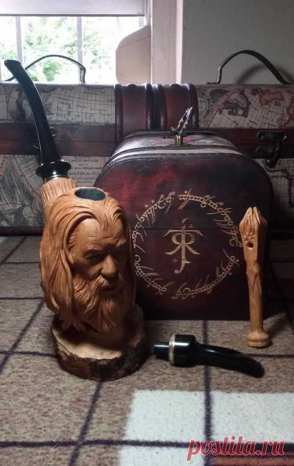 Оригинальная деревянная трубка