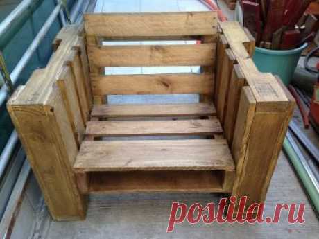 Кресло из поддонов своими руками