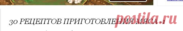 30 рецептов приготовления мяса -1