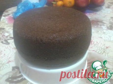 Шоколадный бисквит на кипятке в мультиварке - кулинарный рецепт