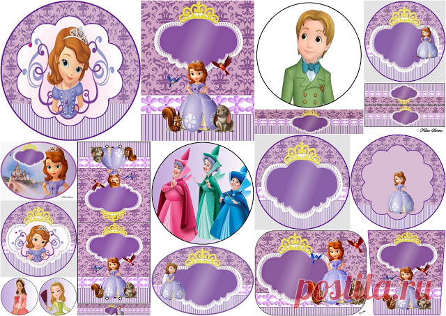 Dulce Sofía Primera: Invitación y Etiquetas para Candy Bar para Imprimir Gratis. | Ideas y material gratis para fiestas y celebraciones Oh My Fiesta!