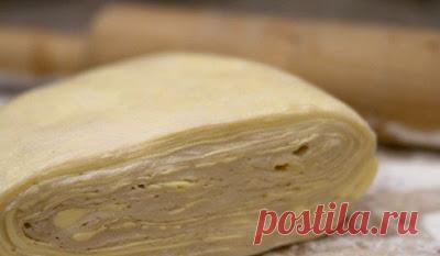Тесто слоеное быстрого приготовления