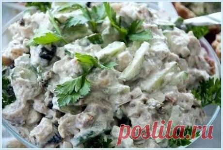 Сытный, но легкий салатик!