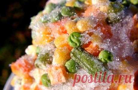 Замораживаем овощи и зелень