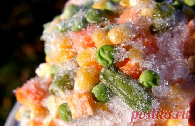 Замораживаем овощи и зелень