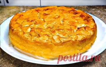Мало теста и много начинки! ЯБЛОЧНЫЙ ПИРОГ НА КЕФИРЕ, ВКУСНЕЕ чем шарлотка! — Домашние заботы
